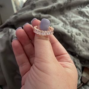 Cubic zirconia infinity band